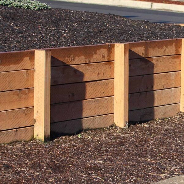 Retaining Wall Wood Evans